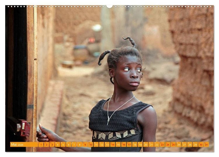 Produktbild: Westafrika Menschen 2026 (hochwertiger Premium Wandkalender 2026 DIN A2 quer), Kunstdruck in Hochglanz