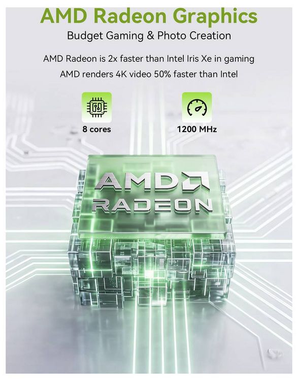 Produktbild: GMKtec Mini PC G11 AMD Ryzen&trade; Embedded R2514 16+256GB AMD Ryzen Embedded R2514 3.7GHz 16GB RAM 256GB SSD AMD Radeon Graphics Win