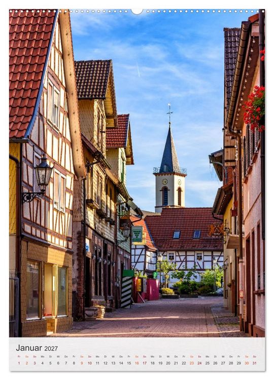 Produktbild: Lindenfels im Odenwald (Wandkalender 2027 DIN A2 hoch), CALVENDO Monatskalender