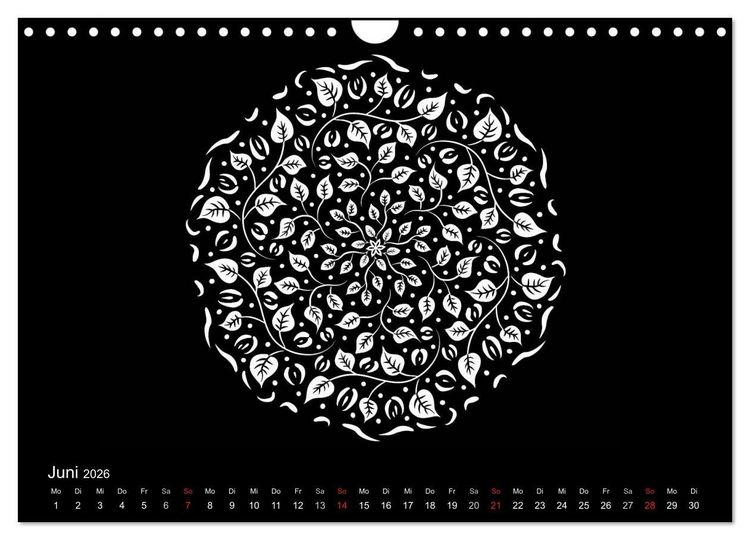 Produktbild: Entspannung und Ruhe durch Mandalas (Wandkalender 2026 DIN A4 quer), CALVENDO Monatskalender