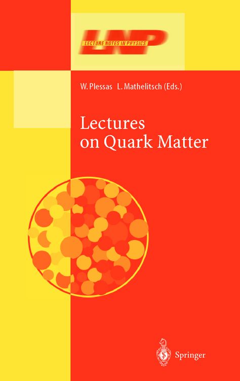 Produktbild: Lectures on Quark Matter