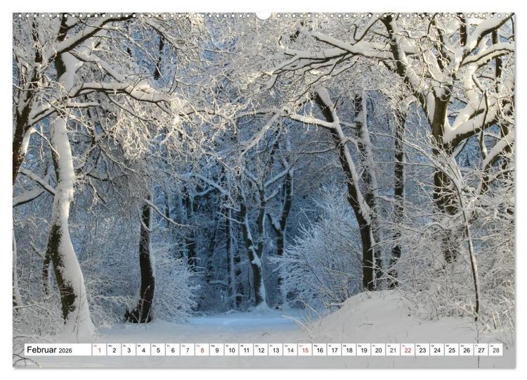 Produktbild: Winterm&auml;rchen Landschaften im Schnee (hochwertiger Premium Wandkalender 2026 DIN A2 quer), Kunstdruck in Hochglanz