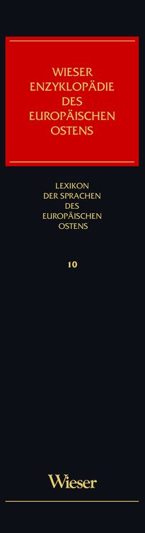 Produktbild: Wieser Enzyklop&auml;die des europ&auml;ischen Ostens 10. Lexikon der Sprachen des europ&auml;ischen Ostens