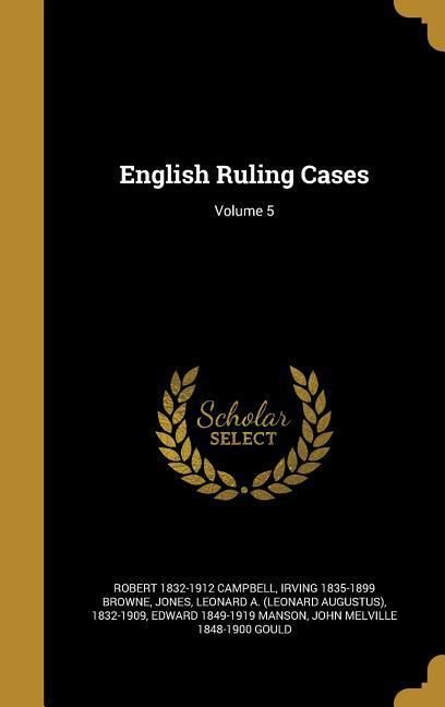Produktbild: English Ruling Cases; Volume 5