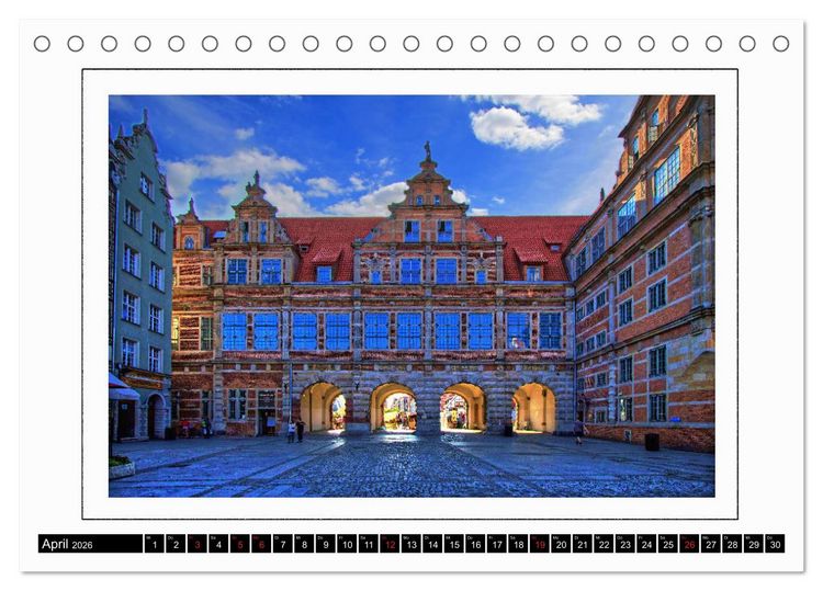 Produktbild: Danzig Gdansk (Tischkalender 2026 DIN A5 quer), CALVENDO Monatskalender
