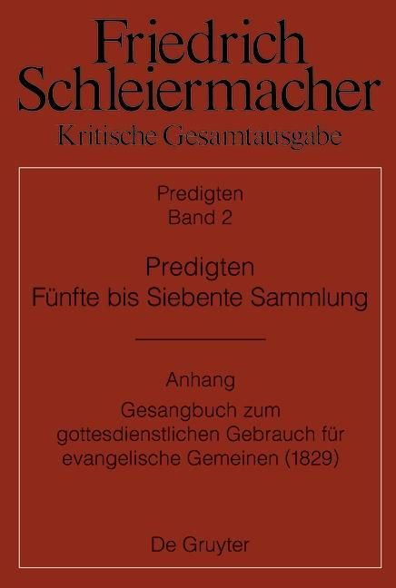 Produktbild: Predigten. F&uuml;nfte bis Siebente Sammlung (1826-1833)