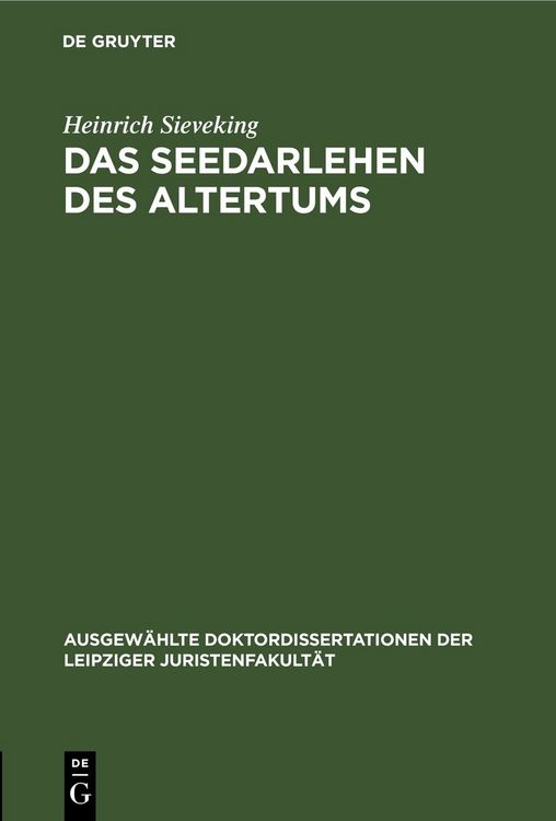Produktbild: Das Seedarlehen des Altertums