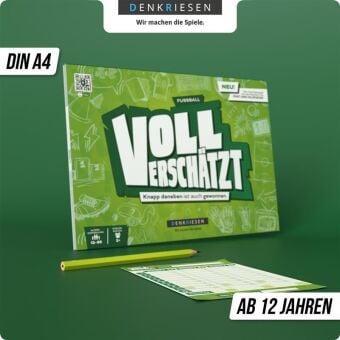 Produktbild: DENRKIESEN - VOLL VERSCH&Auml;TZT Fussball Edition - "Knapp daneben ist auch gewonnen."