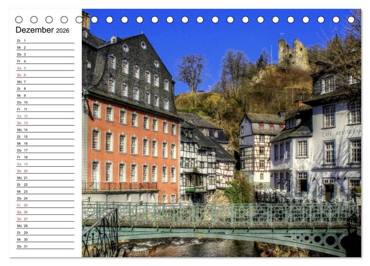 Produktbild: Faszination Eifel (Tischkalender 2026 DIN A5 quer), CALVENDO Monatskalender