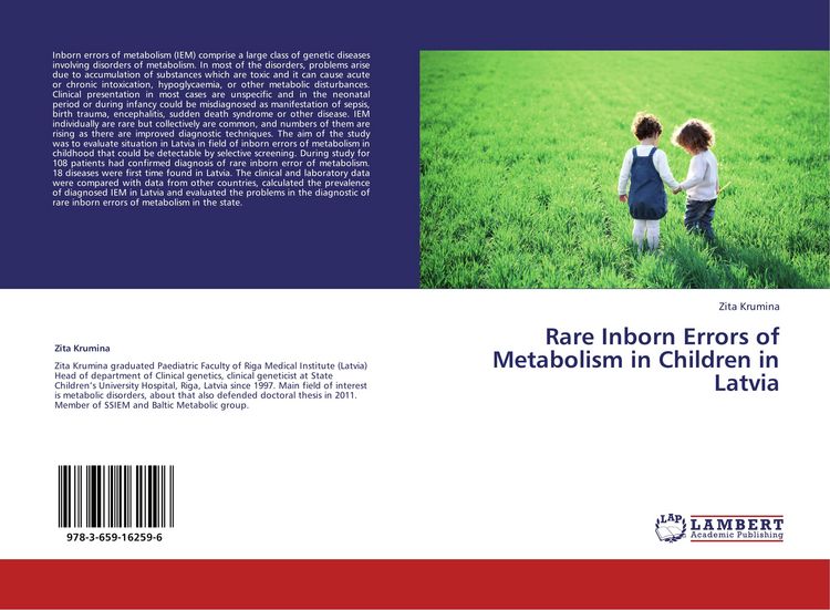Produktbild: Rare Inborn Errors of Metabolism in Children in Latvia