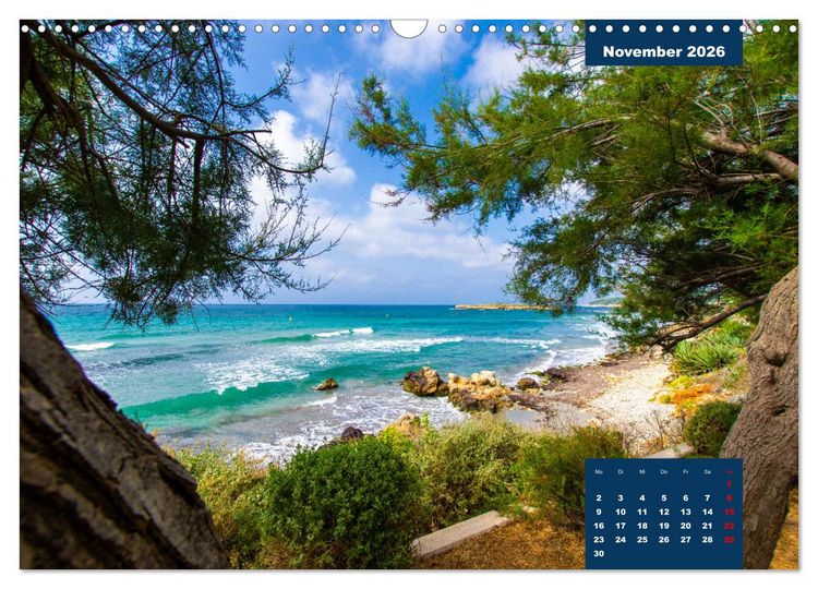 Produktbild: Menorca - die kleine Schwester von Mallorca (Wandkalender 2026 DIN A3 quer), CALVENDO Monatskalender