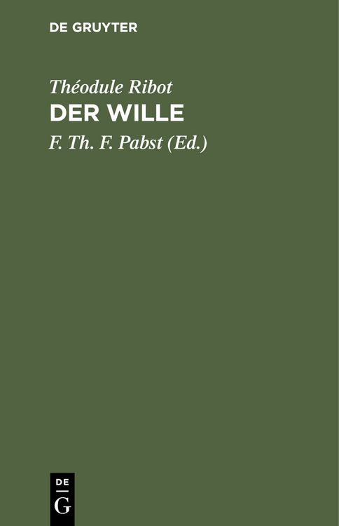 Produktbild: Der Wille