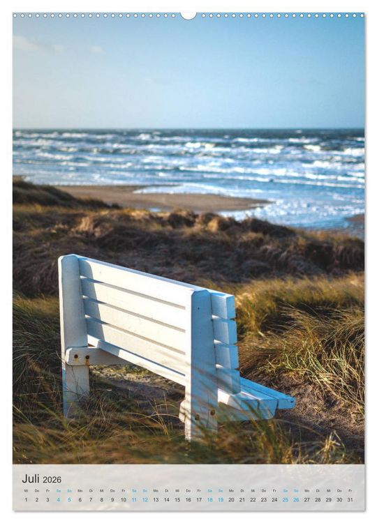 Produktbild: D&auml;nemarks Nordseek&uuml;ste - Vom Ringk&oslash;bing-Fjord bis zur Jammerbucht (hochwertiger Premium Wandkalender 2026 DIN A2 hoch), Kunstdruck in Hochglanz