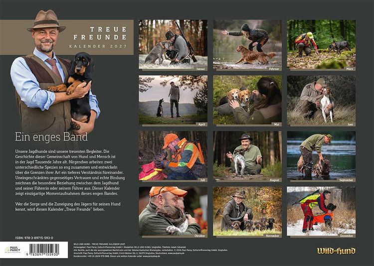 Produktbild: WILD UND HUND Edition: Treue Freunde Kalender 2027
