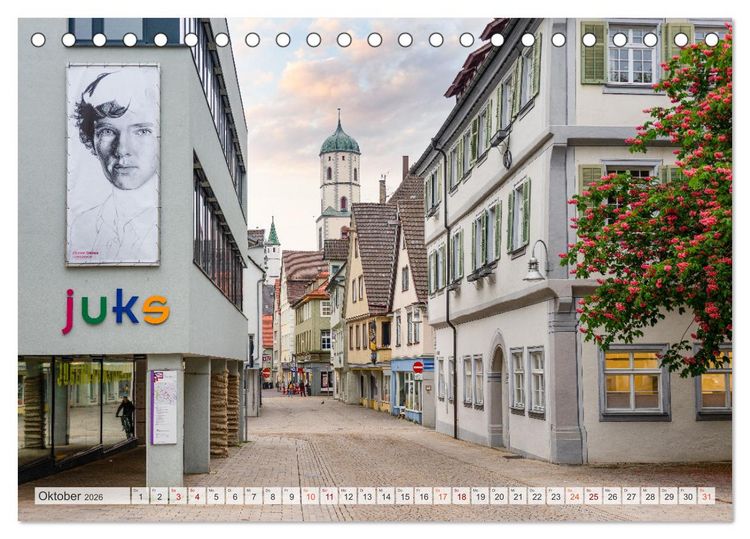 Produktbild: Biberach an der Ri&szlig; Impressionen (Tischkalender 2026 DIN A5 quer), CALVENDO Monatskalender