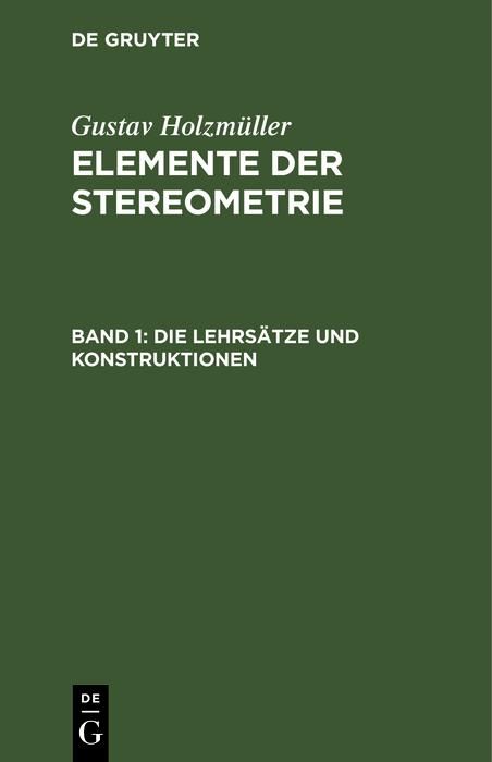 Produktbild: Die Lehrs&auml;tze und Konstruktionen