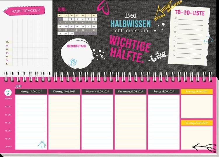 Produktbild: Tischkalender 2027 quer: Am Ende der Nerven ist noch l&auml;ngst nicht Feierabend