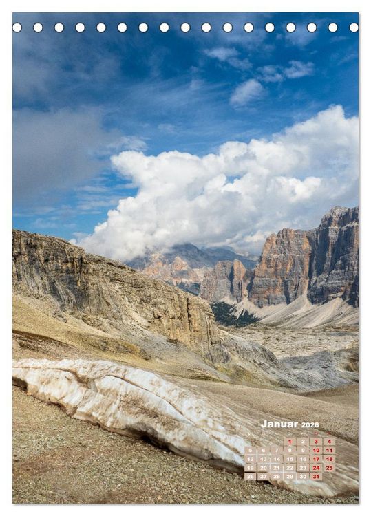 Produktbild: Dolomiten, ein Meer aus Bergen by VogtArt (Tischkalender 2026 DIN A5 hoch), CALVENDO Monatskalender