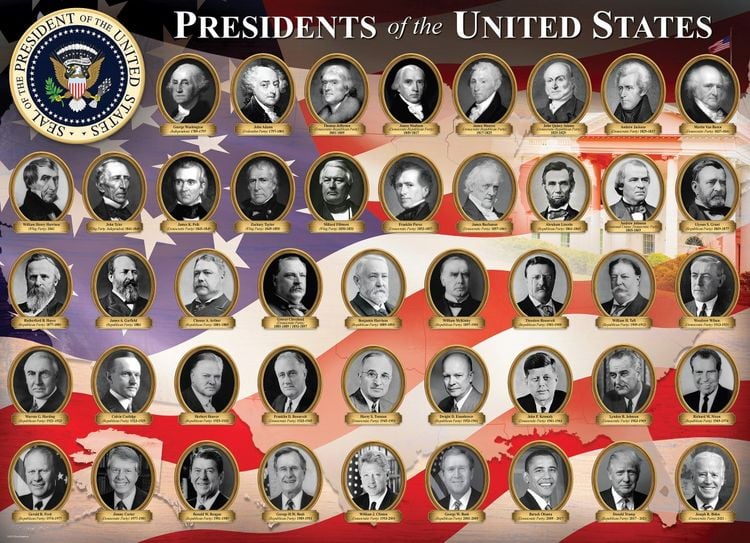 Produktbild: Puzzle 1000 Teile - Presidents of the USA