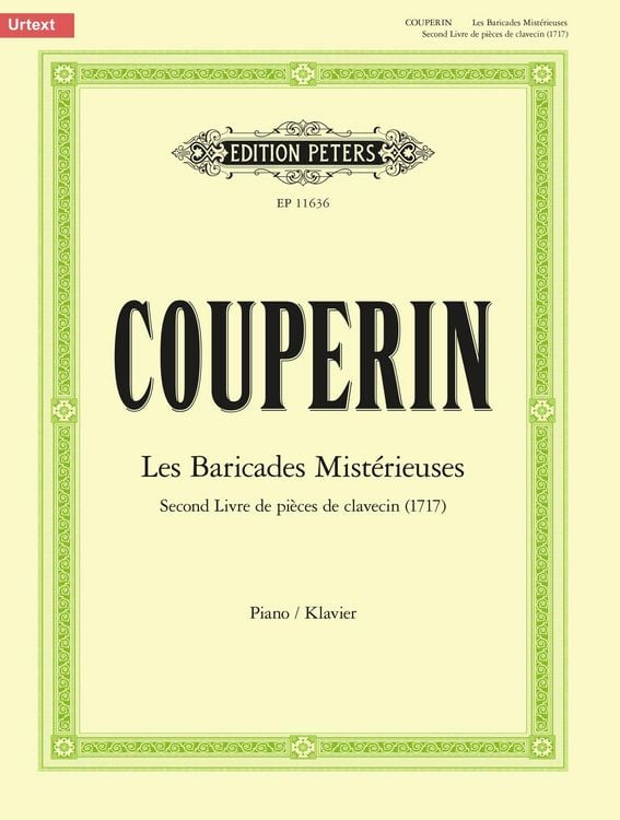 Produktbild: Les Baricades Mistérieuses -Second Livre de pièces de clavecin (1717)-