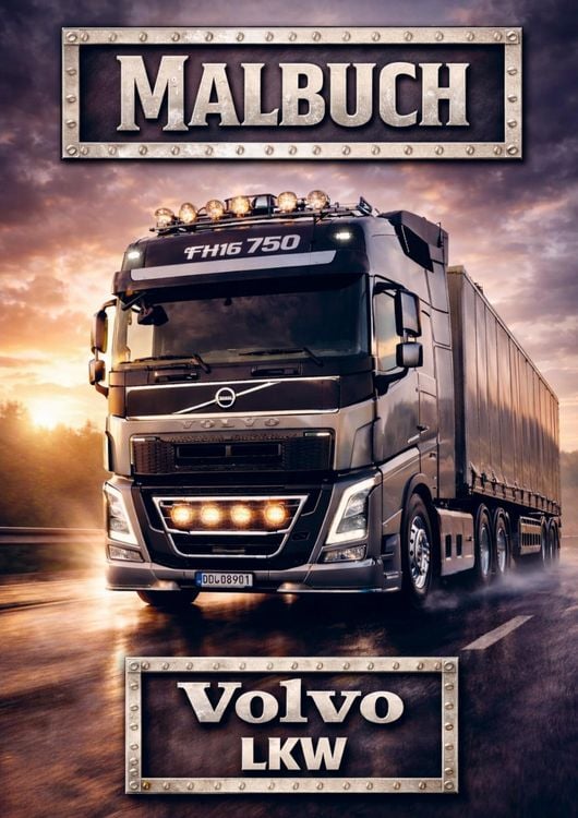 Produktbild: Malbuch, Volvo-Lkw