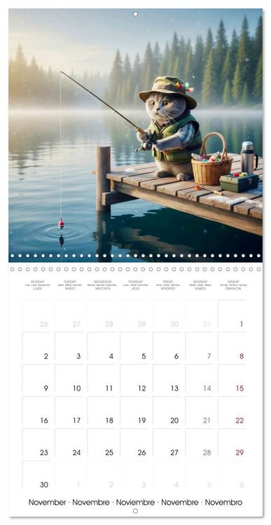 Produktbild: Le duc gris en voyage (Calendrier mural carr&eacute; 2026 30x30 cm) Calendrier double avec une page pour vos prises de notes
