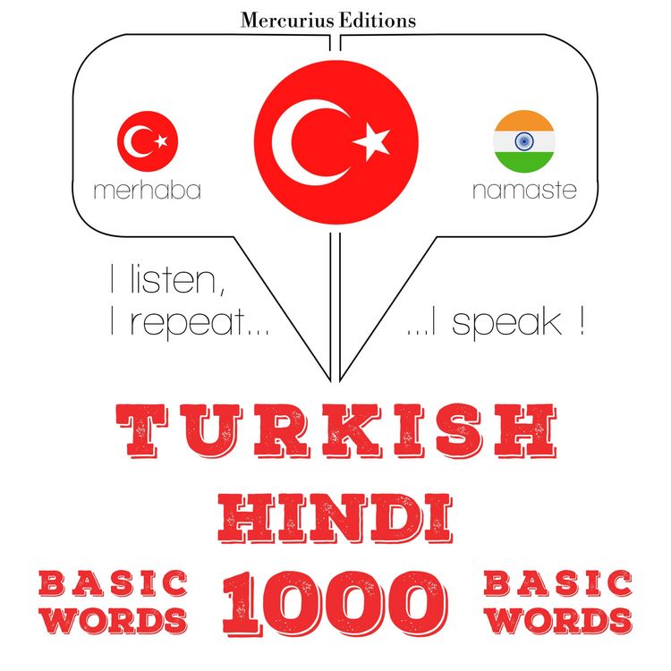Produktbild: T&uuml;rk&ccedil;e - Hint&ccedil;e: 1000 temel kelime