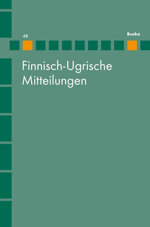 Produktbild: Finnisch-Ugrische Mitteilungen 48