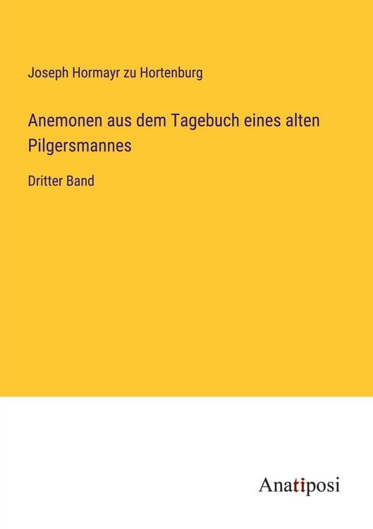Produktbild: Anemonen aus dem Tagebuch eines alten Pilgersmannes