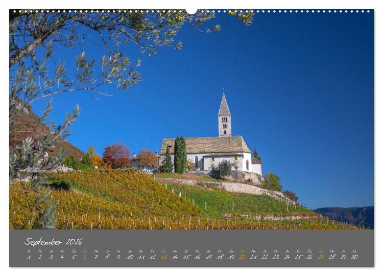 Produktbild: Romantisches S&uuml;dtirol (hochwertiger Premium Wandkalender 2026 DIN A2 quer), Kunstdruck in Hochglanz