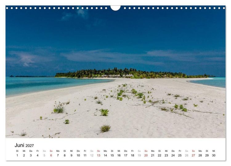 Produktbild: Malediven &ndash; Das Paradies im Indischen Ozean III (Wandkalender 2027 DIN A3 quer), CALVENDO Monatskalender