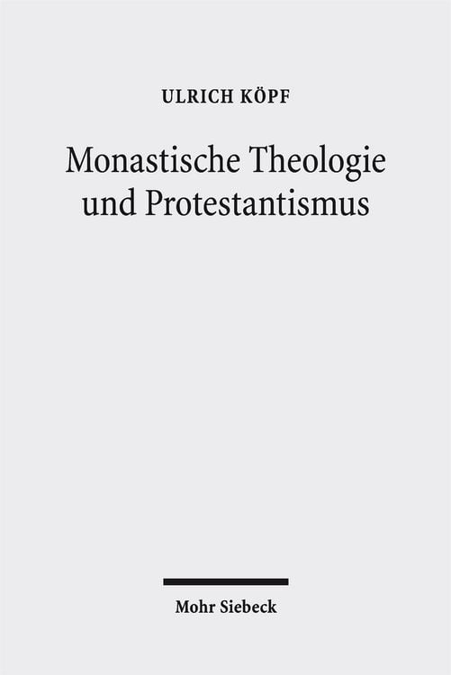 Produktbild: Monastische Theologie und Protestantismus
