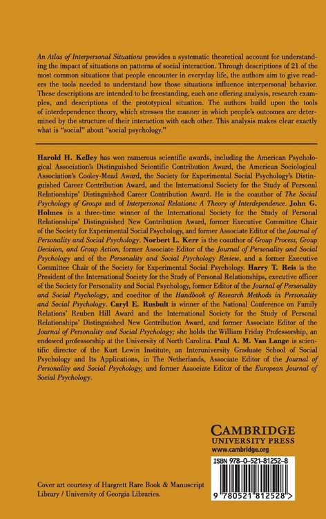 Produktbild: An Atlas of Interpersonal Situations