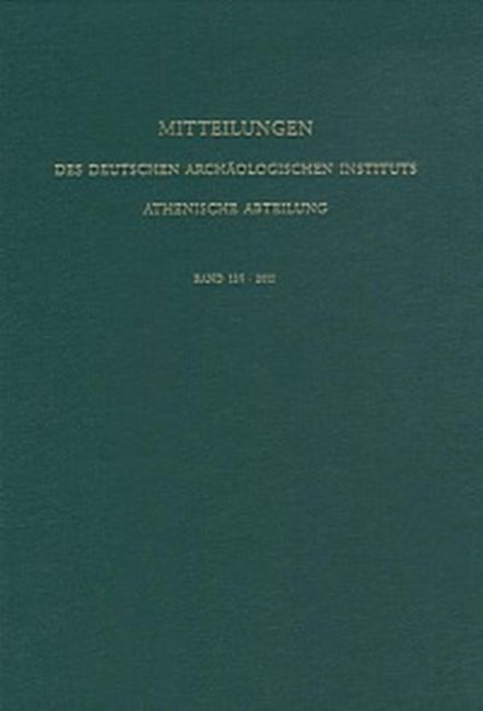 Produktbild: Mitteilungen des Deutschen Arch&auml;ologischen Instituts, Athenische Abteilung