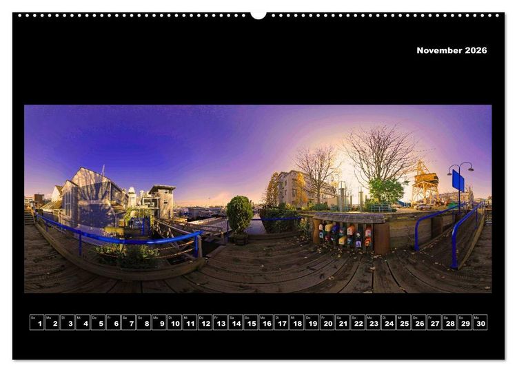 Produktbild: Vancouver / Kanada in faszinierender 360&deg; Panorama-Photographie (hochwertiger Premium Wandkalender 2026 DIN A2 quer), Kunstdruck in Hochglanz