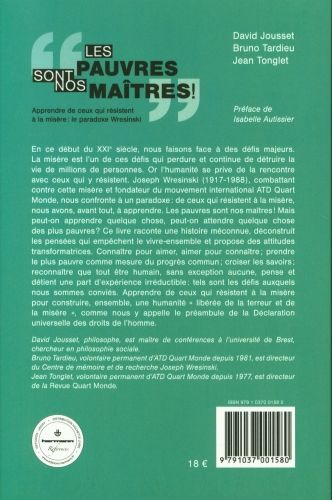 Produktbild: Les pauvres sont nos maitres