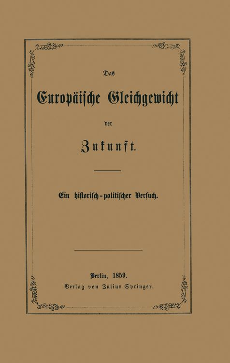 Produktbild: Das Europ&auml;ische Gleichgewicht der Zukunft