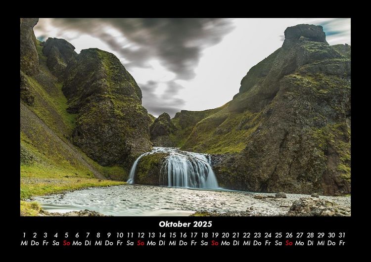 Produktbild: Wasserf&auml;lle 2025 Fotokalender DIN A3