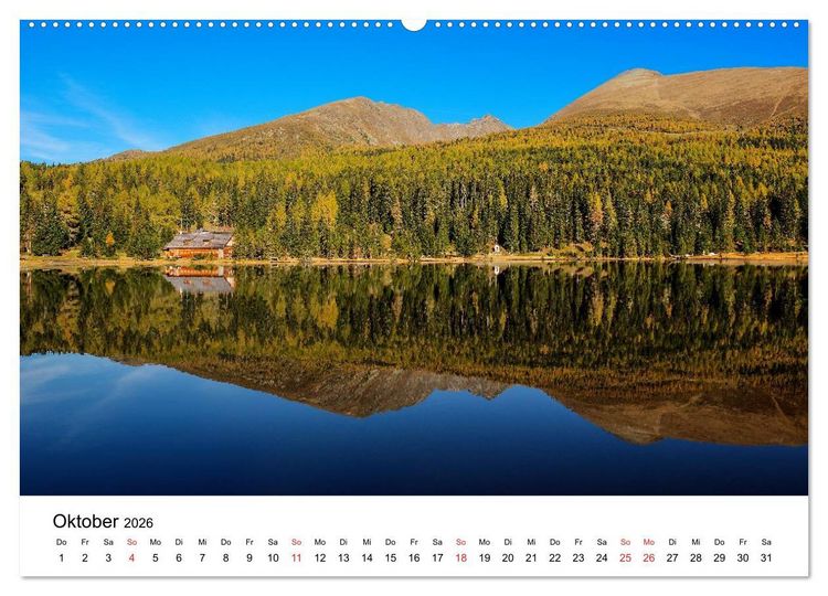 Produktbild: Herrliche Berglandschaften - Impressionen aus &Ouml;sterreich und Bayern (Wandkalender 2026 DIN A2 quer), CALVENDO Monatskalender
