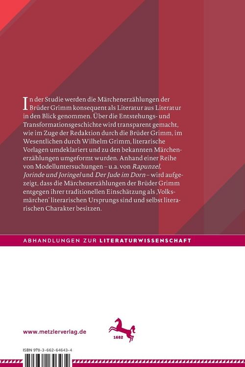 Produktbild: M&auml;rchen als Literatur aus Literatur