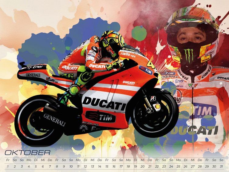 Produktbild: Rossi - eine Legende Artwork Edition Kalender 2027