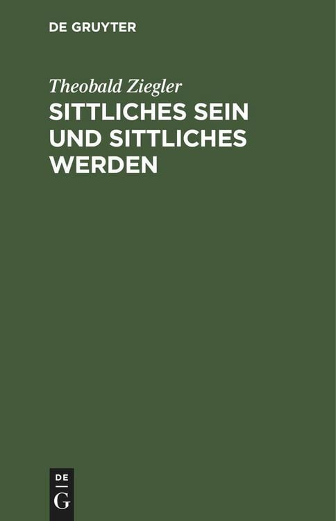 Produktbild: Sittliches Sein und sittliches Werden