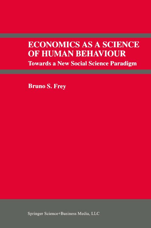 Produktbild: Economics As a Science of Human Behaviour