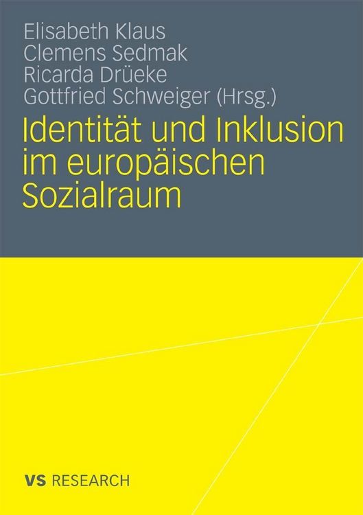 Produktbild: Identit&auml;t und Inklusion im europ&auml;ischen Sozialraum