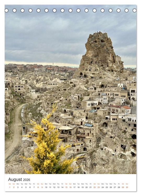 Produktbild: Cappadocia: Caves - Valleys - Balloons (Desk Calendar 2026 DIN A5 portrait), CALVENDO 12 Month DeskCalendar
