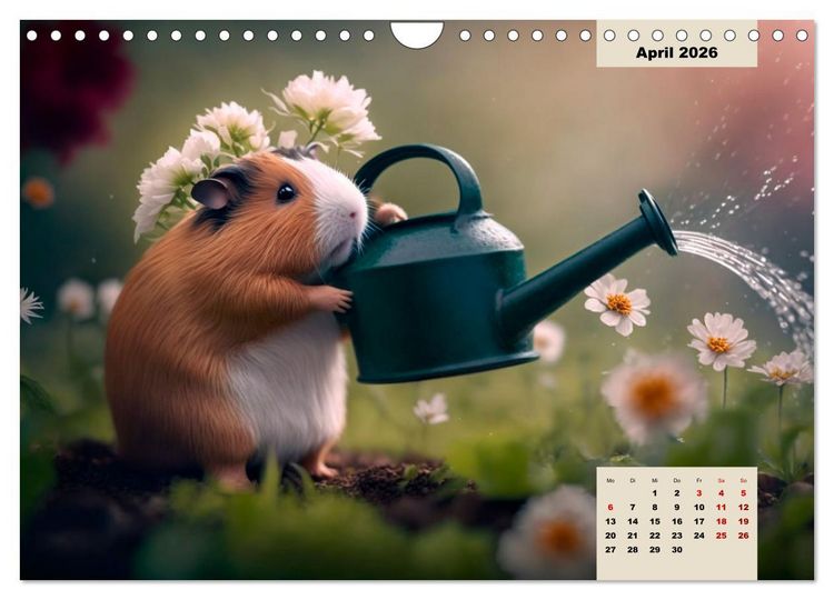 Produktbild: M&auml;rchenhafte Merlis - Schweinegeile Illustrationen (Wandkalender 2026 DIN A4 quer), CALVENDO Monatskalender