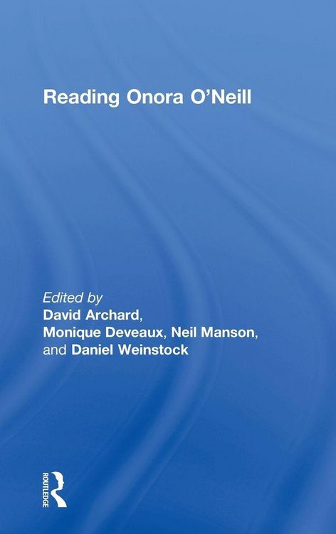 Produktbild: Reading Onora O'Neill