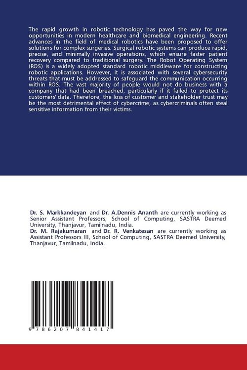 Produktbild: Cyber Security for Robotic Systems in Healthcare