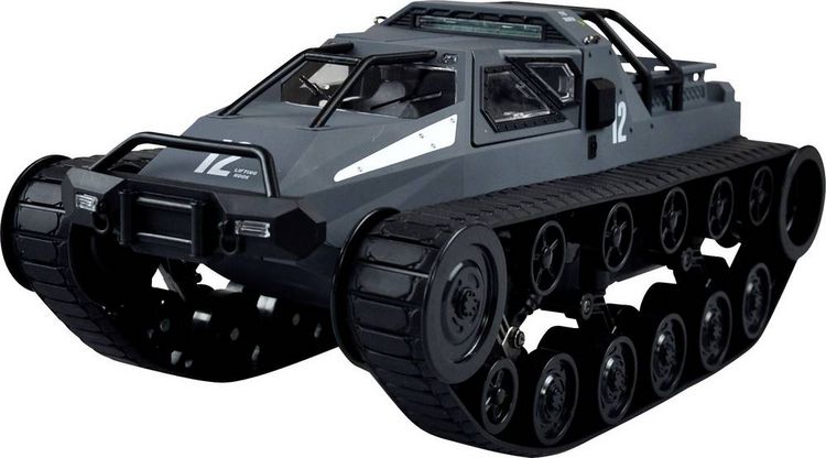 Produktbild: Ketten-Drift-Fahrzeug Military Police 1:12 2,4GHz RTR grau/blau