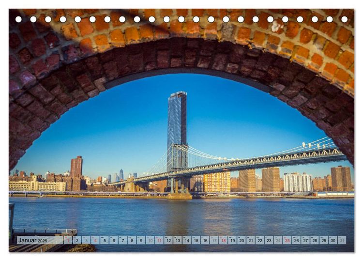 Produktbild: New York - Stadt der Wolkenkratzer (Tischkalender 2026 DIN A5 quer), CALVENDO Monatskalender